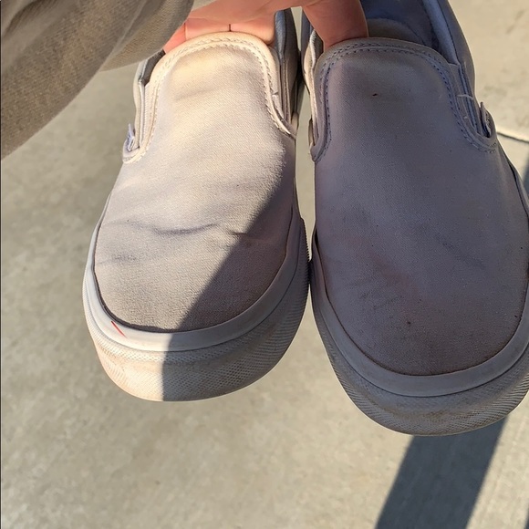 All white slip on vans - Picture 2 of 6